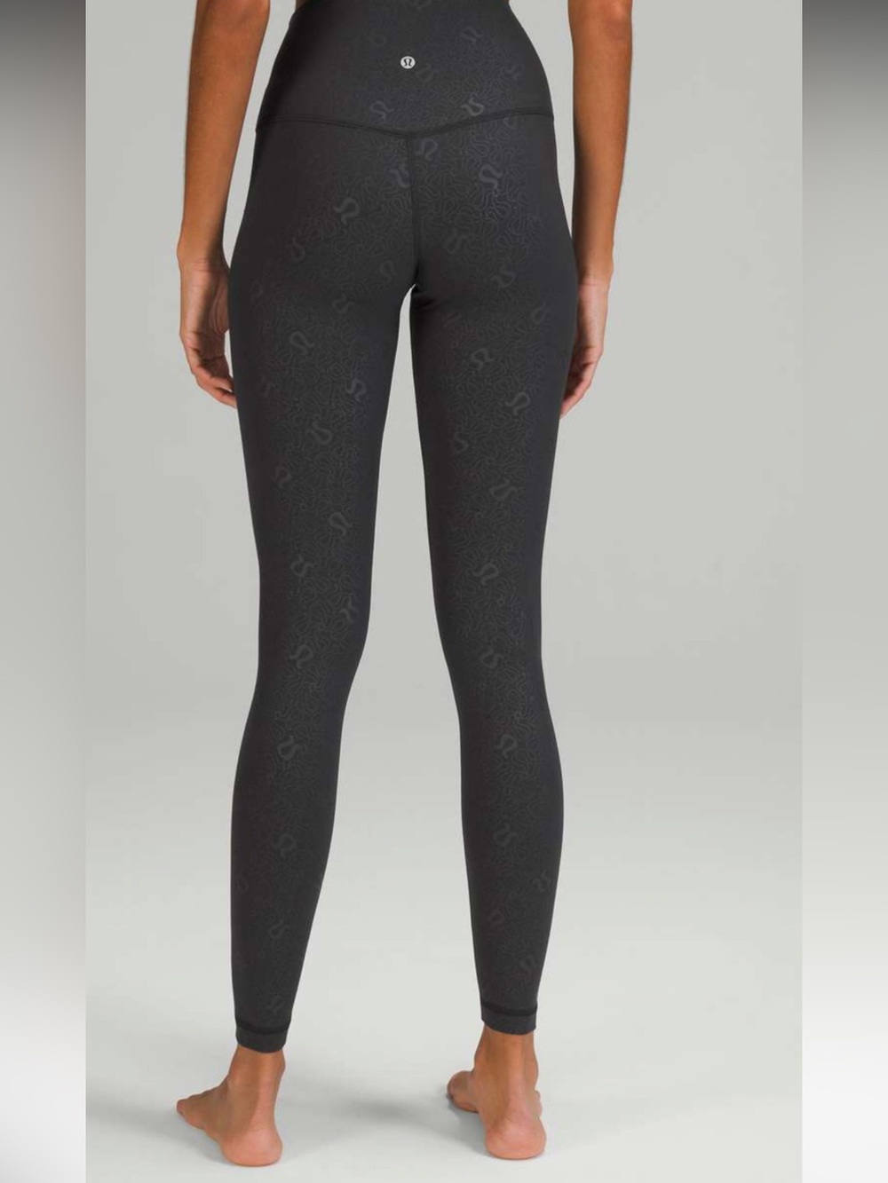 Lululemon Align High-Rise Pant 28” Yoga Emboss Black Size 8 NWT